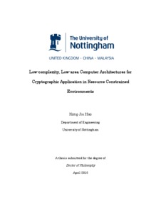 cryptographic applications thesis